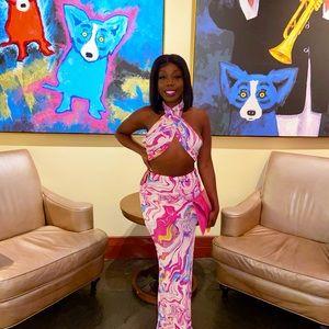 Sexy Two Piece Set.Size Medium.